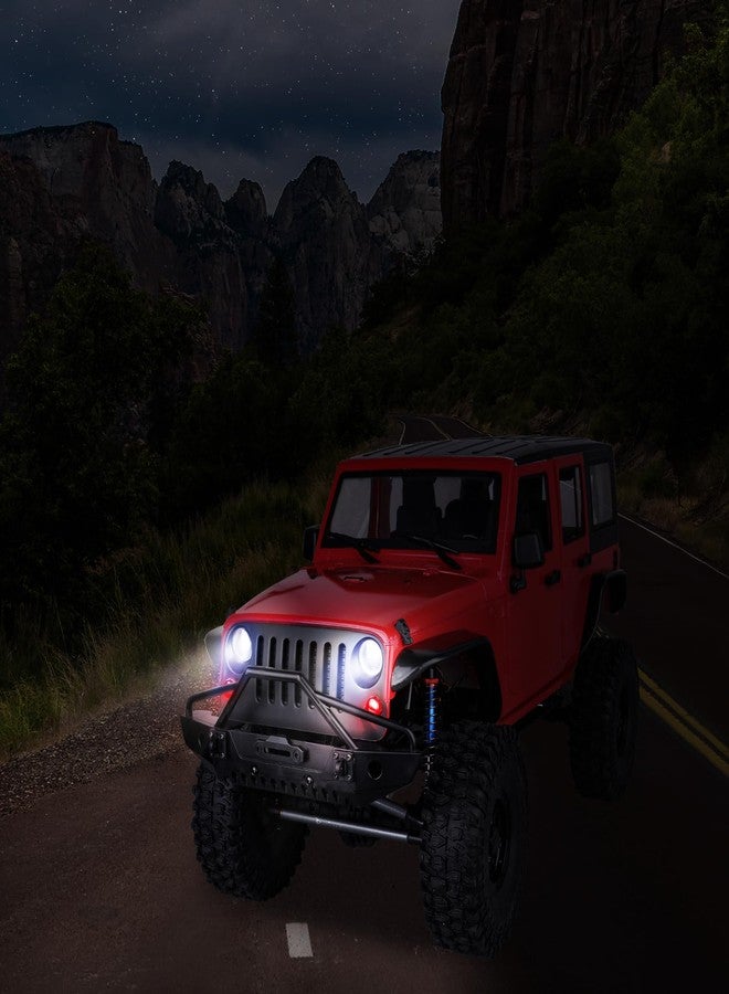 CrazyHobby طقم مصابيح أمامية وخلفية LED من CrazyHobby بثمانية مصابيح، متوافق مع سيارات Traxxas Slash وRustler وTamiya وArrma وRedcat وHSP وRC4WD وAxial SCX10 RC (سيارات وشاحنات ودبابات وسيارات زحف وسيارات سباق قصيرة). - Image 5